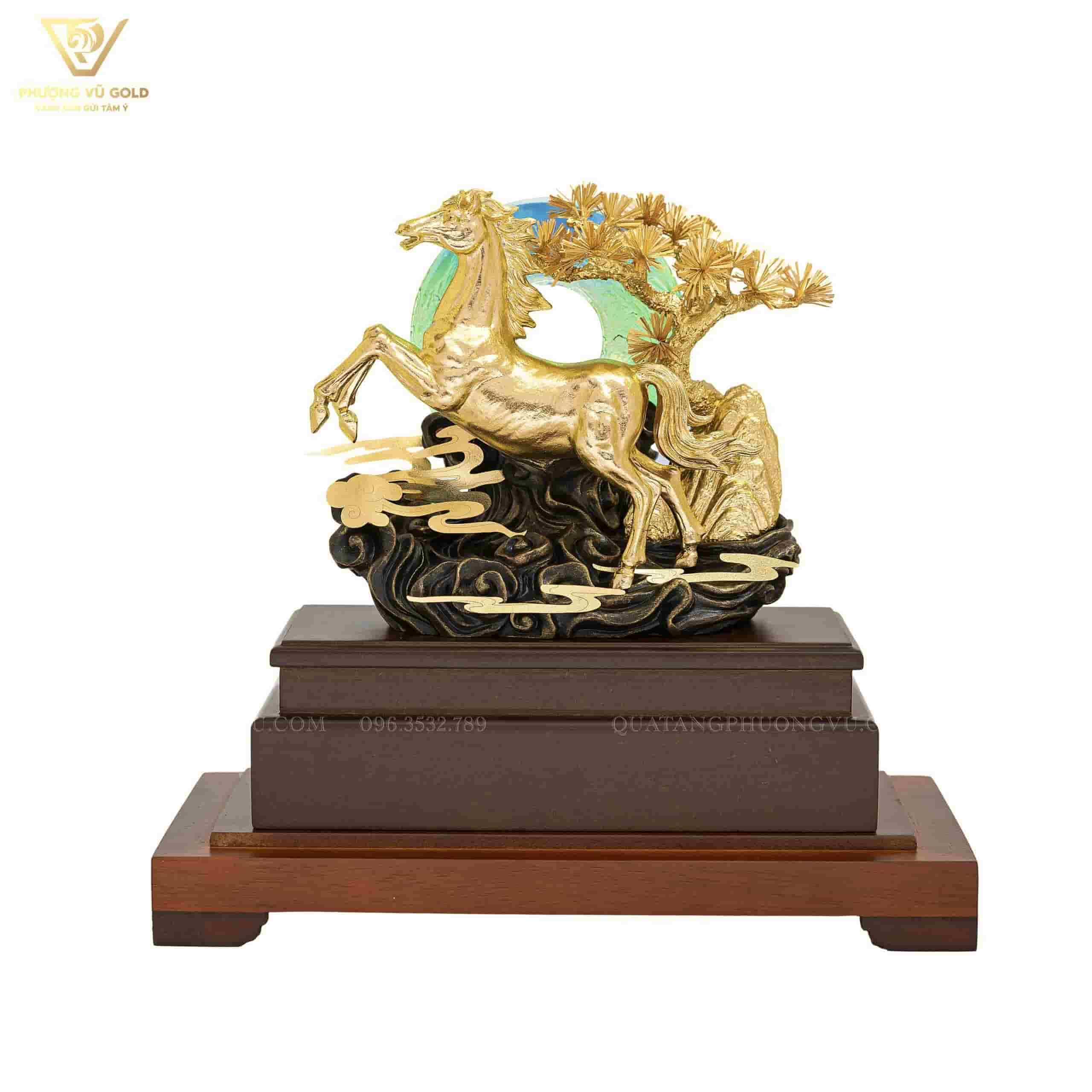 Ngựa Phong Thủy Mạ Vàng 24K Cao Cấp | Phượng Vũ Gold