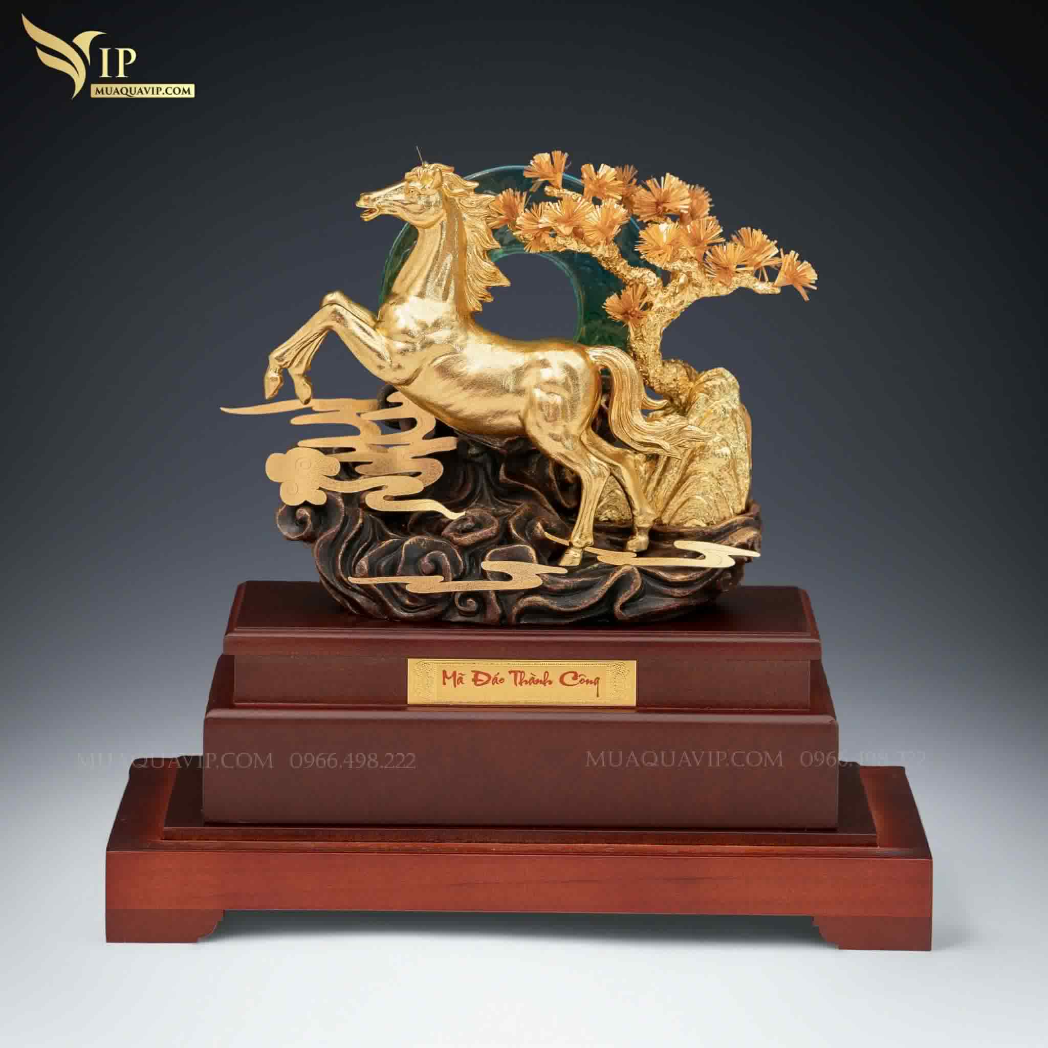 Ngựa Phong Thủy Mạ Vàng 24K Cao Cấp | Phượng Vũ Gold