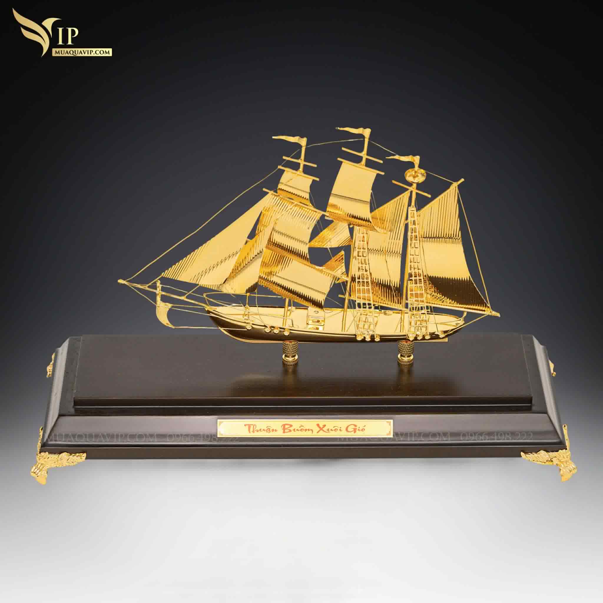 Thuyền Thuận Buồm Xuôi Gió Dát Vàng 24K | Phượng Vũ Gold