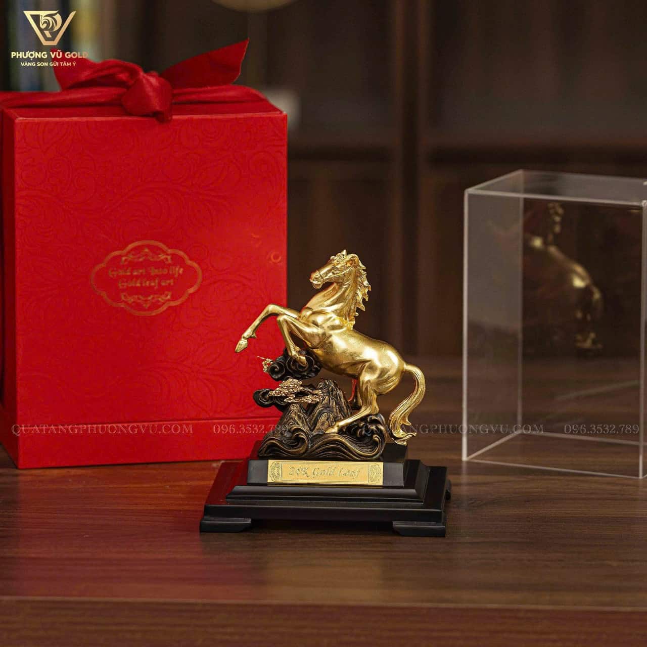 Ngựa Mã Đáo Thành Công Dát Vàng 24K | Phượng Vũ Gold