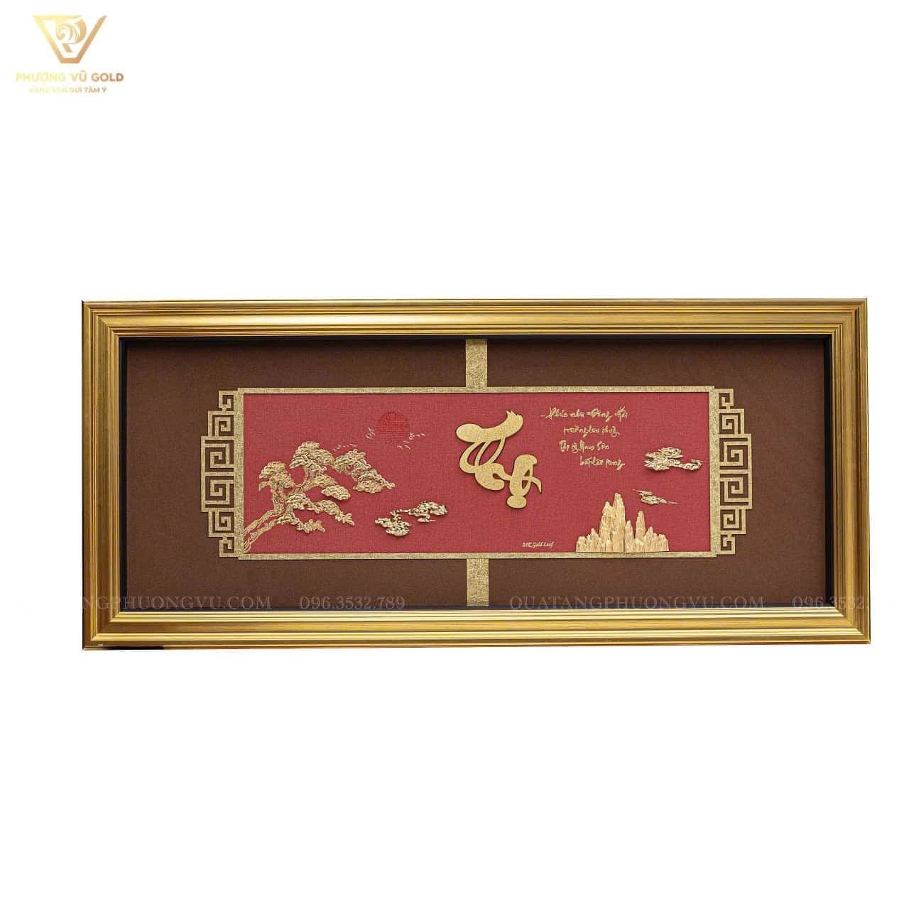 Tranh Chữ Thọ Dát Vàng 24K – Quà Tặng Phong Thủy Ý Nghĩa | Phượng Vũ Gold