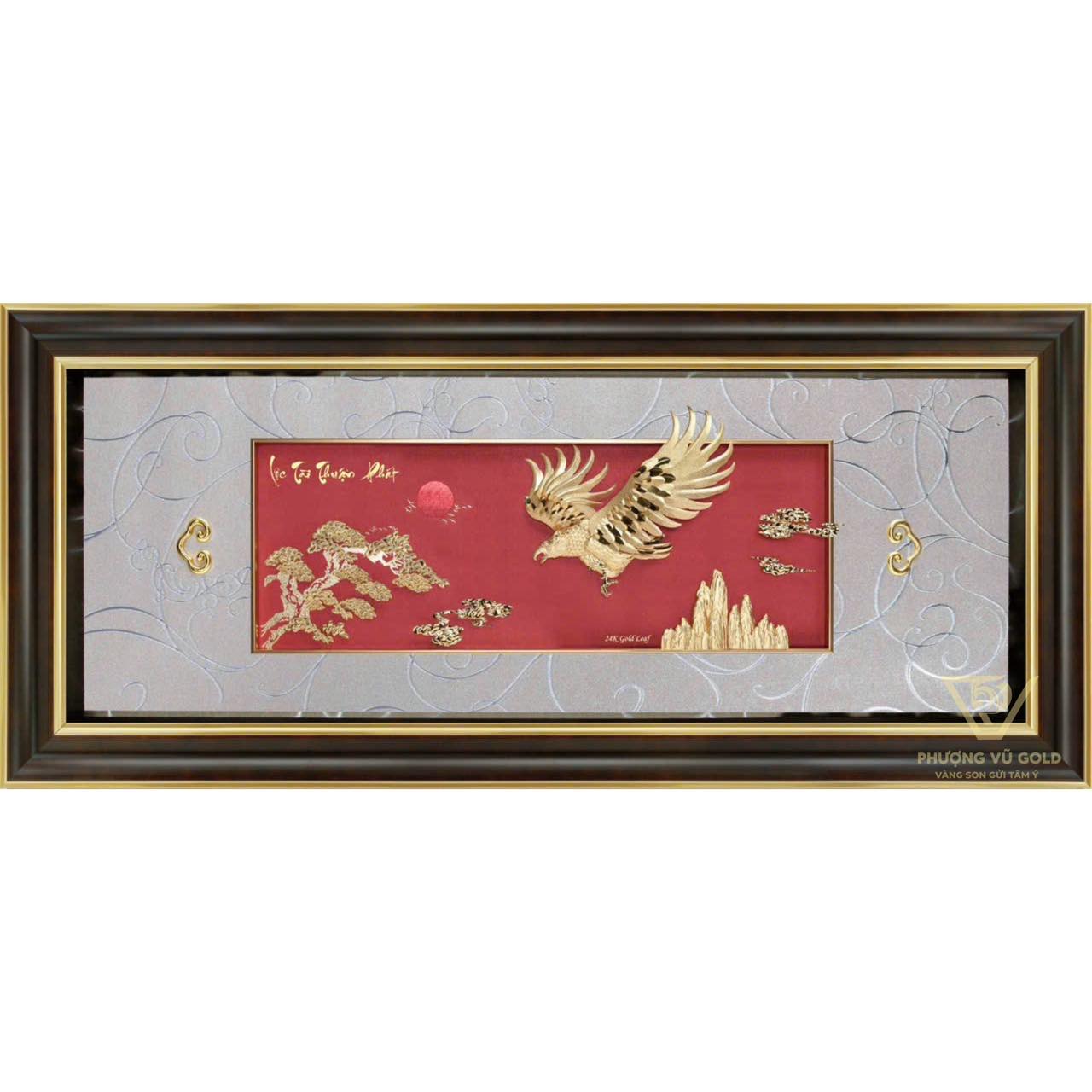 Tranh Đại Bàng Dát Vàng 24K – Quà Tặng Doanh Nhân | Phượng Vũ Gold
