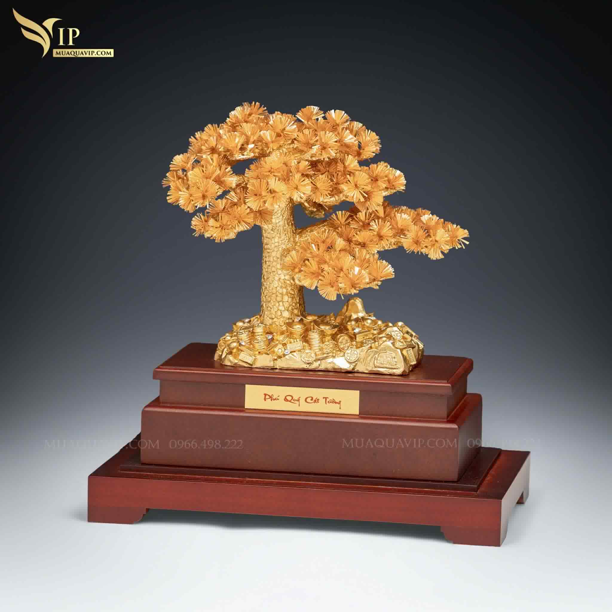 Tùng Kim Cương Mạ Vàng 24K - Quà Tặng Vip | Phượng Vũ Gold