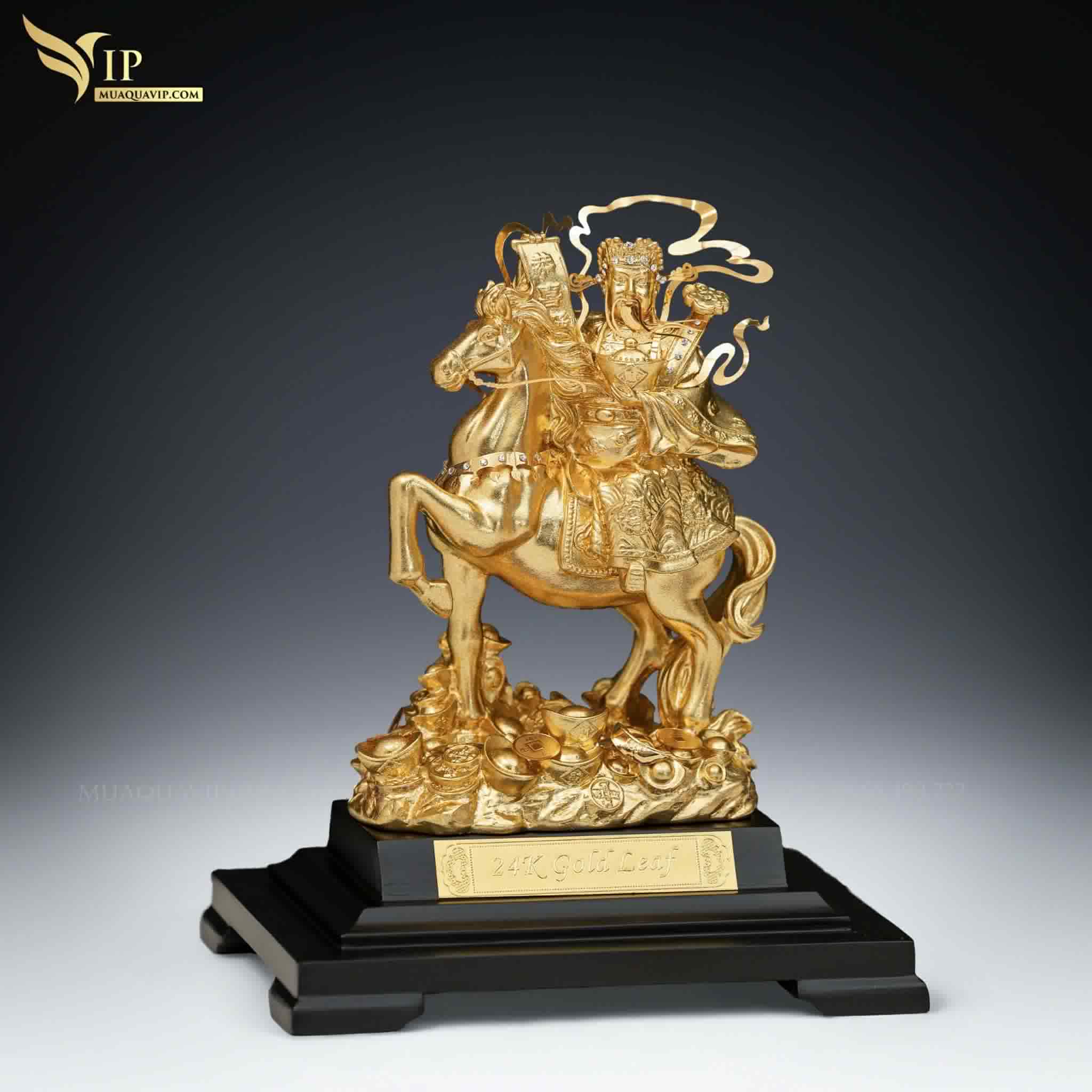 Lộc Tài Bính Ngọ 2026 Mạ Vàng 24K - Quà Tặng Tết Cao Cấp | Phượng Vũ Gold